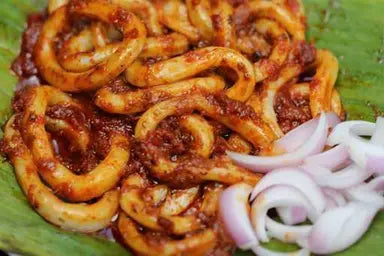 Sambal Squid in aluminium foil